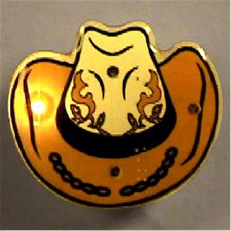 Endless Games Cowboy Hat Flashing Body Light Lapel Pins EN3331727